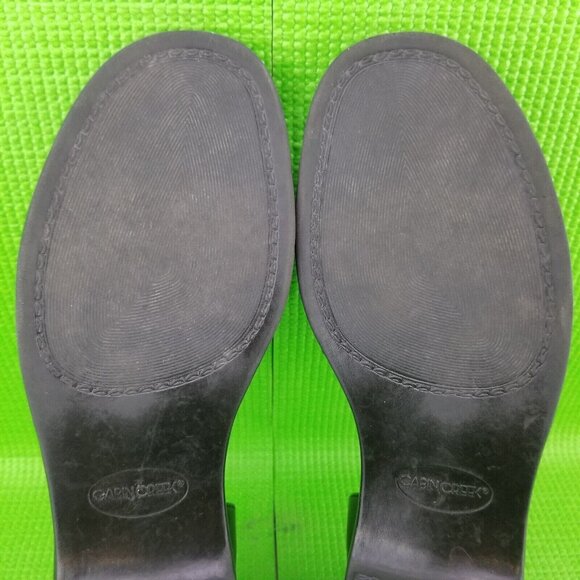 ✅Cabin Creek Black Slide Women's Size 7M Sandals W/Back Heel Front Strap 024-670 - Picture 16 of 16